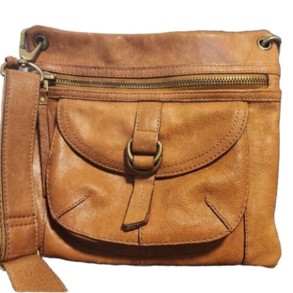 Fossil Crossbody Bag Camel Color - image 3